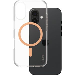 Panzerglass CARE by PG Peachy MagSafe iPhone16 6.1 mobiele telefoon behuizingen Hoes Transparant