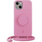 Just Elegance Etui JE PopGrip iPhone 14 6.1 inch pastel roze/pastel roze 30142 ()