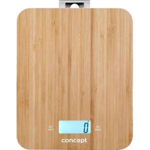CONCEPT - Digitale Keukenweegschaal - Bamboe - 15kg Klok Timer Bamboe Ontwerp max. 15kg met ophanghaak