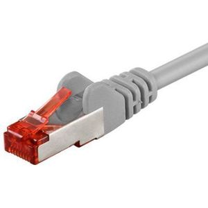 goobay Cable Cat6 S/FTP 1m grijs RJ45/RJ45 CCA (PiMF) RJ45/RJ45