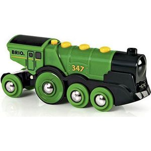 BRIO Groene Locomotief Op Batterijen - 33593 - Speelgoedvoertuig
