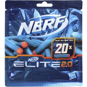 Hasbro 20 Nerf Elite 2.0 Darts - Navulpak met 20 officiële darts voor Nerf Elite 2.0 blasters
