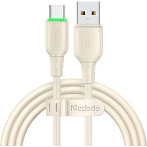 Mcdodo USB to USB-C Cable CA-4750 met LED licht 1.2m (beige)