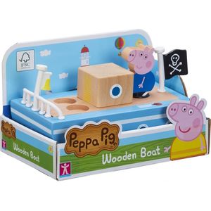 Tm Toys serie met figuur Peppa Pig Wooden boat