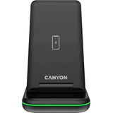Canyon Lader draadloos Dock 3in1 QI voor Apple 15W zwart retail