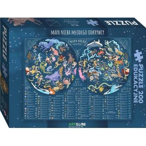 Artglob puzzel 200 - Map of the Sky of the Young Explorer