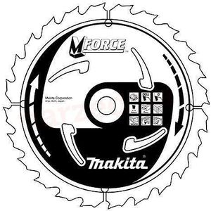 Makita cirkelzaag voor hout MForce 170 x 30mm 24z (B-08012)