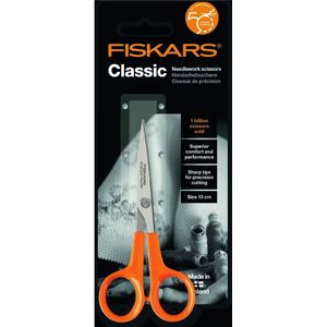 Fiskars Klassieke Precisie Schaar 13 cm oranje