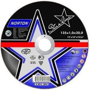 Norton Clipper Tarcza voor ciecia Starline Metal A30P-BF41 125 x 22,23 x 2,5mm (66252837250)