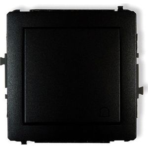 Karlik Deco knop bel zwart mat (12DWP-4)