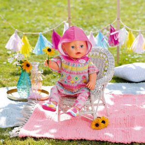 BABY born Deluxe Trendy Poncho Kledingset - Poppenkleding 43 cm