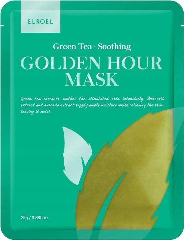 ELROEL_Golden Hour Mask masker voor gezicht groen Tea 25g
