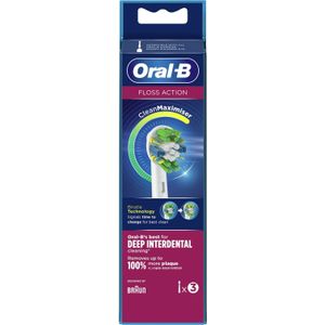 Oral-B FlossAction Opzetborstel Met CleanMaximiser-technologie, Verpakking Van 3 Stuks