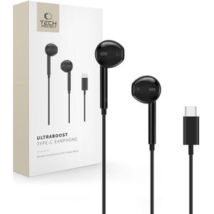 Tech-Protect ULTRABOOST TYPE-C EARPHONE CORE zwart