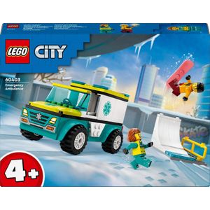 LEGO City - Ambulance en snowboarder