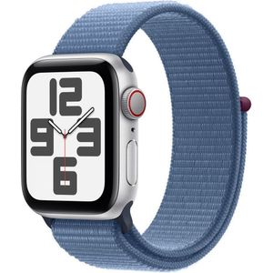 Apple Smartwatch Watch SE 2023 GPS + Cellular 40mm zilver Alu Sport Loop blauw (mrgq3qc/a)