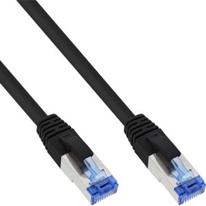 InLine 25pcs. Bulk-Pack ® Patch Cable S/FTP PiMF Cat.6A halogen free 500MHz zwart 3m