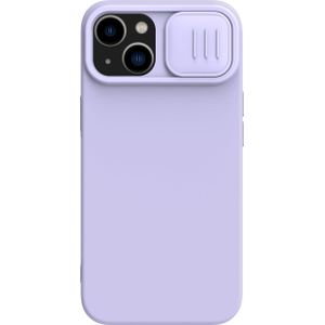 Nillkin CamShield Silky Silicone Case etui iPhone 14 Plus hoes met osłoną na aparat paars