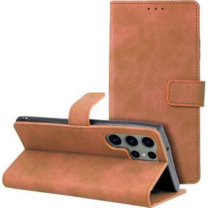 holster TENDER Book voor SAMSUNG Galaxy S23 Ultra bruin