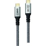 2GO Schnellladekabel USB-C 100W 10Gbps Thunderbolt 2m