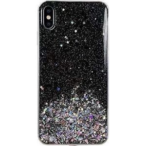 Wozinsky Star Glitter shiny case case met iPhone glitter 12 mini zwart