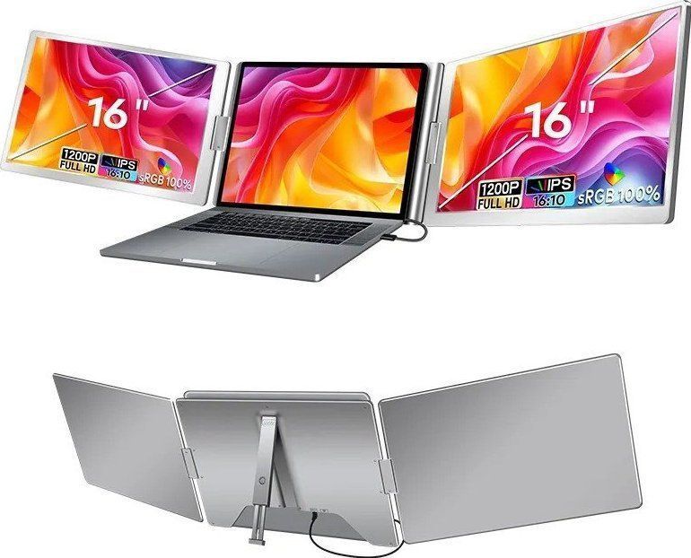 Extralink SMART LIFE 16 inch 2-screen monitor voor laptops 12 inch to 18.5 inch
