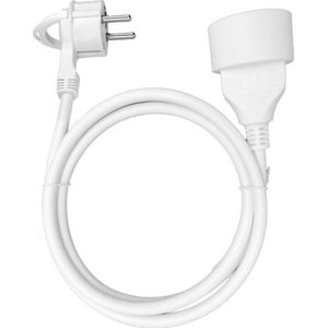 Verlengsnoer 3m platte stekker en PVC verlengkabel H05VV-F 3x1.5mm2, 230VAC/16A