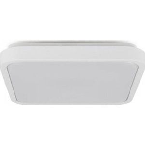 V-TAC Plafond 24W LED Vierkant IP44 Bewegingssensor Magnetron 30x30cm Zwart VT-8624SB-SQ 4000K 2400lm