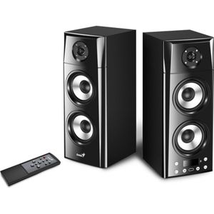 GENIUS Kolumna luidsprekers SP-HF2800 BT, 2.0, 60W, zwart, zdalne sterowanie, BT 5.0, 3-pasmowe, LCD display, wsparcie TWS, RCA vstup, Blueto