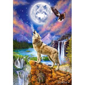 Wolf's Night - 1500 stukjes (hobby puzzel)