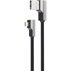 AUKEY CB-AL01 zwart OEM Kabel Quick Charge Lightning-USB | 2m | MFi Apple