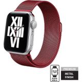 Crong Milano Steel – band van RVS voor Apple Watch 38/40/41 mm (rood)