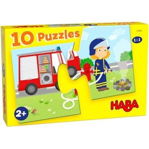 HABA 10 Puzzels - Hulpvoertuigen