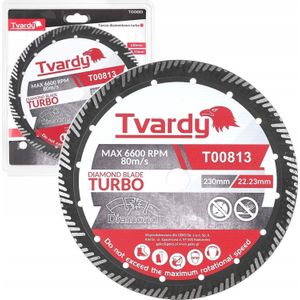 Tvardy diamant slijpschijf Turbo 230x15x22.23mm (25)