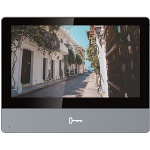 Hikvision Reddot award 2017 winner 7i Touch-Screen Indoor Station/Metal panel 7-inch Colorful TFT LCD/display resolution: 1024*600 10/100Mbps Ethernet/Wi-Fi 802.11b/g/n