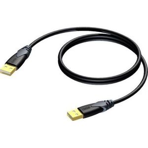 Procab Kabel USB USB-A - USB-A 1.5 m zwart (CLD600/1.5)