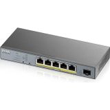 Zyxel GS1350-6HP-EU0101F netwerk-switch Managed L2 Gigabit Ethernet (10/100/1000) Power over Ethernet (PoE) Grijs
