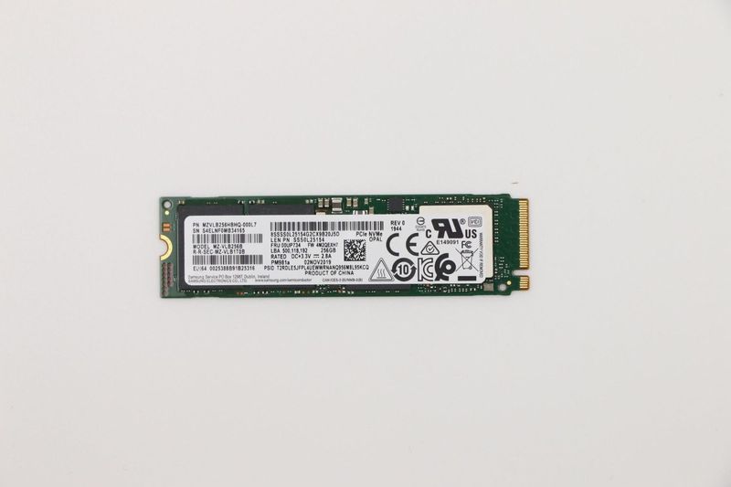 Lenovo 00UP734 internal solid state drive 256 GB M.2 PCI Express NVMe