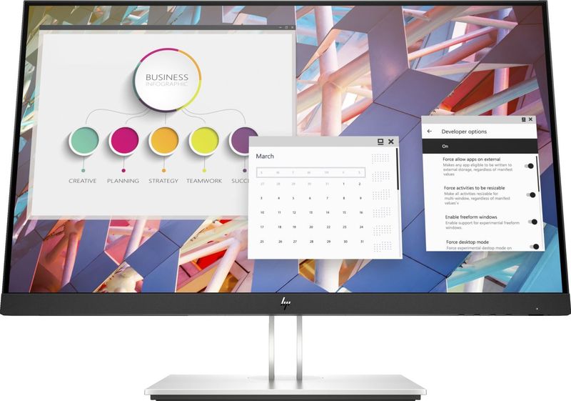 HP E24 G4 computer monitor 60,5 cm (23.8 inch) 1920 x 1080 Pixels Full HD Zilver
