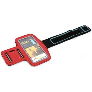 Platinet POSR mobiele telefoon behuizingen 12,7 cm (5 inch) Armband doos Zwart, Rood, Transparant