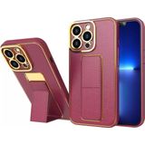 New Kickstand Case Case case voor iPhone 13 Pro met stand rood