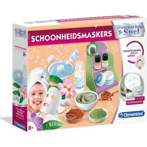 Clementoni Wetenschap en Spel – Schoonheidsmaskers – Beautyset Kinderen – Knutselpakket Meisjes en Jongens – 8+ Jaar