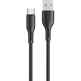 USAMS Kabel USB USB-C - USB-A 1 m zwart (SJ501USB01)