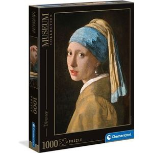 Clementoni puzzel  Museum Girl With Pearl E.V. 1000 stuks