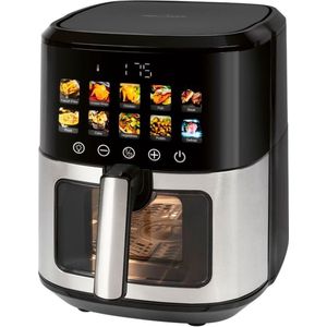 ProfiCook PC-FR 1286 H friteuse Enkel 6,5 l Vrijstaand 1700 W Heteluchtfriteuse Zwart, Roestvrijstaal