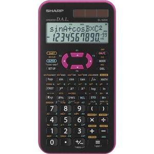 Sharp EL-520X calculator Pocket Wetenschappelijke rekenmachine Zwart, Roze