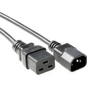 MICROCONNECT Power Cord C19-C14 1m zwart Extension Cable,10A/250V