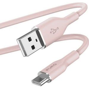 PURO Kabel USB USB-A - USB-C 1.5 m roze (PUR676)
