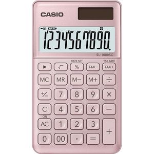 Casio SL-1000SC-PK calculator Pocket Basisrekenmachine Roze
