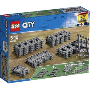 LEGO City 60205 Rechte en gebogen Rails